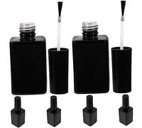 Happyyami Lot De 6 Flacons De Vernis À Ongles En Verre Avec Bouchon À Brosse Petits Flacons De Vernis À Ongles Flacons De Vernis À Ongles Flacons D'Échantillons De Vernis À Ongles En