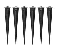 Happyyami Lot de 6 piquets de rechange en plastique pour lampes solaires d'extérieur LED