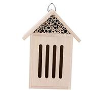 Happyyami Maison Bois pour Abeilles Refuge Insectes Bois Nids pour Pollinisateurs Décoration De Jardin Abri