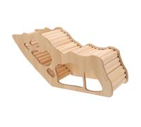 Happyyami Maison Bois pour Hamster Cachette pour Petits Animaux Fournitures pour Hamsters Logement pour Rats Abri pour Écureuils Domestiques