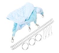 Happyyami Maison d'écureuil hamac Chaud Perroquet lit hamac pour Petit Animal hamac cacatoès de Couchage Douillet pour écureuils nid d'écureuil en Peluche Fournitures d'écureuil Sky-Blue