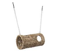 Happyyami Maison Tunnel pour Hamster Jouet Habitat Naturel en Osier Cachette Tissée à La Main pour Hamsters Souris Et Hérissons Jouet pour Animaux De Compagnie Convient Aux Petits Animaux