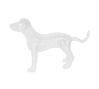 Happyyami Mannequin de Pelle de Chien Clair Pour Vêtements Robe Costume Modèle de Chien Gonflable PVC Sculpture Animale Affichage Magasin pour Animaux de Compagnie Support de Vêtements pour Chien