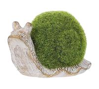 Happyyami Mini Escargot Décoratif en Résine Verte, Ornement de Jardin Extérieur Petit Format, Décoration Pelouse et Patio, Statue Miniature Solide pour Bureau et Espace Vert