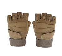 Happyyami Moufles Demi-Doigts Tactiques Chauds M Verts Respirants et Antichoc pour Cyclisme Randonnée et Sports de Plein Air Taille M Doublure Polaire Antitranspiration et