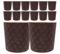 Happyyami Moule cake papier marron lot de 25, papier anti-graisse, caissettes élégantes pour cupcakes et panettone, adapté aux boulangeries et réceptions