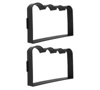 Happyyami Moule pour Bordure de Jardin en PVC Noir, 2pcs Réutilisables Technologie de Libération Rapide pour Chemins Extérieurs et Pavés de Jardin Créatifs