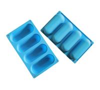 Happyyami Moules à Hot Dog en Silicone Lot de 2, Résistants Chaleur, Compatibles Lave-vaisselle, Cuisine Maison et Machine à Hot-dogs