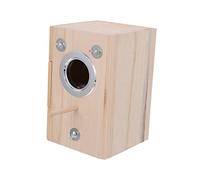 Happyyami Nichoir Bois pour Oiseaux Boîte De Reproduction pour Perruches Cockatiels Et Autres Oiseaux De Compagnie Confortable Et Pratique Modèle Pin Et Paulownia