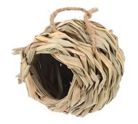 Happyyami Nid d'herbe De Hamster Hamac D'Oiseau Écrou De Couchage Nid D'Élevage d'oiseaux Maison D'Oiseau Tissée Lit De Couchage D'Oiseau Nid De Nid De Perruche Kit De