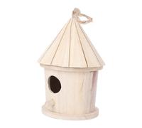 Happyyami Nid Oiseau Créatif Forme De Tour Suspendu pour Petits Oiseaux Décoration Extérieure Moderne pour Jardin Et Balcon pour