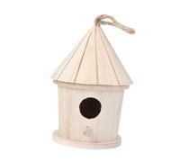 Happyyami Nid Suspendu pour Oiseaux Tour Créatif Forme De Nid pour Canaris Perroquets Et Petits Oiseaux Décoration pour Jardin Ou Salon pour