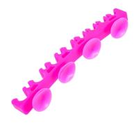 Happyyami Organisateur Compact en Silicone Ventouse pour Pinceaux Cosmétiques, Support de Séchage Rainures, Adapté pour Salle de Bain et Coiffeuse