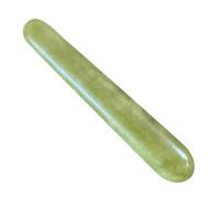 Happyyami Outil de thérapie des méridiens Stylo d'acupuncture Bâton de massage en jade vert léger pour auto-massage des fascias et relaxation musculaire
