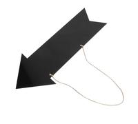 Happyyami Panneau Ardoise Mural Suspendu Flèche Directionnelle Effaçable pour Mariage Fête Décoration Polyvalente Noire