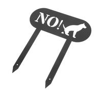 Happyyami Panneau De Caca De Chien Pieu D'Avertissement Panneaux De Chien En Plein Air Signe De Caca Panneau D'Avertissement De Caca De Chien Pas De Piquet De Chien Signe De Chien Non Pipi