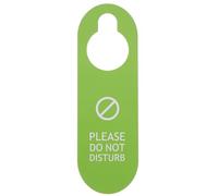 Happyyami Panneau de Porte Double Face en Pvc Vert Plaque de Porte Suspendue Étique « Ne Pas Déranger » Signalisation Accrocheuse sans Perçage pour Café et Club