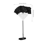 Happyyami Parachute de résistance pour entraînement de Course à Pied avec Ceinture réglable pour Course à Pied, Sprint, Football, échelle, Accessoires de Vitesse