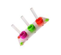 Happyyami Parrot Toss Toy Jouet Éducatif Amusant pour Oiseaux Anneaux De Lancer Colorés Couleurs Aléatoires Jouet Interactif pour Perroquets Et Petits Oiseaux