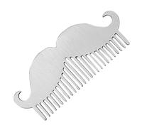 Happyyami Peigne à Coiffure Multifonctionnelle Hommes Peignes Style à Cheveux Lisseur De Barbe Pour Homme Coiffant à Barbe Pour Homme Acier Inoxydable