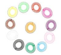 Happyyami Peigne à Postiche Circulaire 12Pcs Élastiques Bandeaux en Accessoires Cheveux Réutilisables Confortable pour Coiffure Flexible
