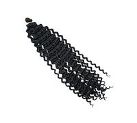 Happyyami perruque africaine cheveux bouclés au crochet accessoires de cheveux extensions couper Dreads faux tresse sale pour filles perruque femme tresse africaine Noir