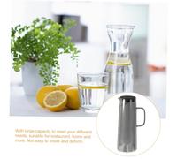 Happyyami Pichet à Eau Verre avec Couvercle Infuseur Cruche Transparente pour Boissons Froides Thé Glacé et Jus Usage Familial et Restauration Facile à Nettoyer Résistant Aux Chocs