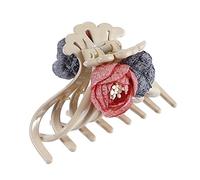 Happyyami Pince à Cheveux Fleur Chic de Haute Qualité Accessoire pour Coiffure comme pour et Famille