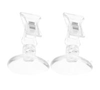 Happyyami Pince à Ventouse pour Fixer Algues et Nourriture Aquarium 2pcs pour Aquarium en Plastique à Toute Profondeur ou Fish Tank