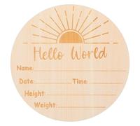Happyyami Plaque Annonce de Naissance Signe de Nom Né pour Hôpital Accessoire Photo de Bain Né