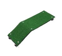 Happyyami Plateforme d'escalade pour Tortue Terrarium décorations d'aquarium Course de Tortue enclos extérieur pour Tortues mer petg Estrade Simulation pelouse terrasse échelle d'herbe vive