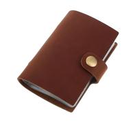 Happyyami Porte-Cartes en à Main Fin en Cuir Porte Monnaie Monnaie Mini Porte-Monnaie Porte-Cartes de Visite et Porte-Monnaie Pochette de Caisse Cuir de Cheval Fou Brown
