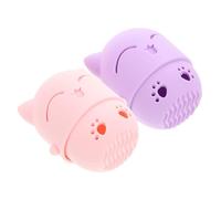 Happyyami Porte-Éponge de Maquillage Silicorne 2Pcs Étui de Rangement Protection pour Éponge de Maquillage Organisateur de Beauté Voyages Variées
