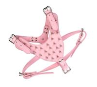 Happyyami pour Chiens avec Piquants Métalliques Harnachement Ajustable pour Chiens Confort Optimal Réduit Tirage pour Activités Extérieures Et De Tour De Poitrine