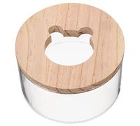 Happyyami pour Hamster Transparente Salle De Bain Résistante à l'usure Boîte De Bain en Acrylique Taille Grosse Accessoires pour Petits Animaux pour Chinchillas Et Hamsters Animaux De Compagnie