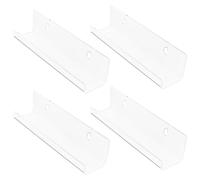 Happyyami Présentoir Mural à Albums Support Solide et Design Moderne en Acrylique Transparent 4pcs pour Disques Vinyles, pour Décoration Intérieure