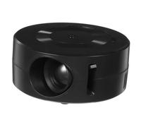 Happyyami Projecteur Portable Compact 1080p avec Haut-Parleur Intégré, Design en Abs et Verre, pour Cinéma Maison et Dessins Animés