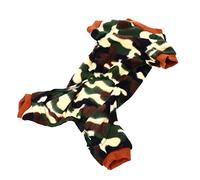 Happyyami Pyjama Hiver pour Chien à Quatre Pattes Costume Douillet Et Élégant Peluche pour Quotidien Nuits Au Chaud Motif Camouflage