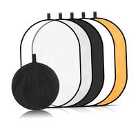 Happyyami Réflecteur de Lumière Pliable 60x90 Cm pour Photographe Portable Contrôle Lumière Extérieur Intérieur Noir Blanc Argenté Or Diffuser