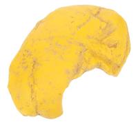 Happyyami Reptile Hideout House Cachette De Décorations D’Aquarium Écorce De Liège Enceinte De Plein Air Plantes en Soie pour Aquarium Tunnel D'aquarium Cichlidé Mangeoire Résine Yellow