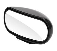 Happyyami Rétroviseur D'angle Mort pour Voiture en Plastique Noir Miroir Convexe Réglable Offrant un Champ de Vision Plus Large Sécurité Renforcée