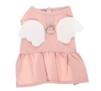 Happyyami Robe de Chiot Costume de Chien Mariage de Chien Chiens Chien Habiller Race alese Chiot pupphub vêtements de Chat Portables vêtements de Chat réutilisables Coton Polyester Rose