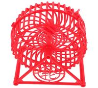 Happyyami Roue Exercice Silencieuse pour Hamsters avec Support Roue Plastique pour Petits Animaux pour Gerbilles Et Souris Design Sécurisé Et Stable Couleur Rouge