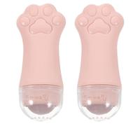 Happyyami Rouleau de Massage Facial Forme Patte de Chat 2 Pièces en ABS Rose, Léger et Sûr Réduit les Gonflements et Améliore L'élasticité la Peau pour Tous Types de Peau pour Soins