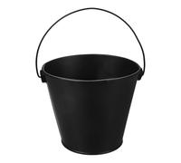 Happyyami Seau à graisse pour barbecue - Noir - Seau à cendres - Seau à charbon à granulés - Pour cheminées, foyers, fours pour barbecue, fumoir, accessoires de barbecue