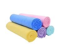 Happyyami Serviette Sèche pour Chat et Petit Chien Ultra Absorbante en Tissu, Forte Résistance la Traction, 5 Pièces pour Essuyer et Sécher Les Animaux Facilement Couleur Couleur Aléatoire