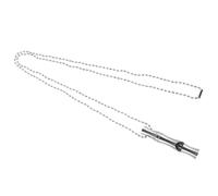 Happyyami Sifflet en Bambou Sportif Collier Anti-aboiement pour Chien Jeu Dispositif Anti-aboiement Cliqueur De Chien Sifflet D'arbitre Klaxon Pneumatique Dissuasif Silver Acier Inoxydable