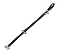 Happyyami Sonnette pour Chien De Compagnie Mangeoire Automatique pour Chat Dispositif Anti Aboiement pour Chien Conditionneur pour Chien La Laisse du Chien pour Chiens Doubler Black Nylon