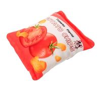 Happyyami Squeaky Dog Plush Snack Bag Toy Molar Chew Toy pour Chiens Jouet Amusant avec Bruit pour Nettoyage des Dents pour Jouer Et Éduquer Les Chiots