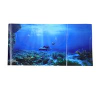 Happyyami Stickers De Décoration Aquarium Fond Haute Définition pour Réservoirs De Poissons Éléments Graphiques Non Éblouissants Et